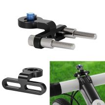 Supporto per attacco manubrio per bicicletta in alluminio 1/4 Supporto per testa a sfera per GoPro DJI Insta360 Supporto per telefono per action camera Clip per supporto per luce anteriore per