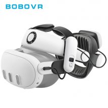 BOBOVR S3 Pro Super Strap VR Accessori compatibili con Meta Quest 3S Head Aria condizionata Batteria sostituibile a caldo da 10000 mAh