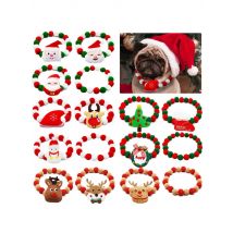 1PC Christmas Pet Dog Collar Grooming Hair Ball Deer Dog Bowties Dog Necktie Collar for Small Medium Large Dogs Pet Accessories