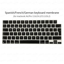 Azerty Tastaturabdeckung für MacBook Pro 14 m5 2026 Französisch Europa Spanisch Tastaturabdeckung für MacBook Neo 13 Air 15 m2 m3 Pro 16 M4