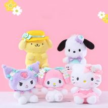 20CM Kuromi Hello Kitty Melody Cinnamorol Pochacco Plush Toys Soft tuffed Animals Christmas Birthday Christmas Graduation Gifts
