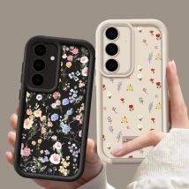 Kleine Blume Handyhülle für Samsung Galaxy A17 A56 A36 A16 A15 A55 A54 A53 5G S25 Edge S24 S22 Ultra S23 Plus S24 FE Soft Cover