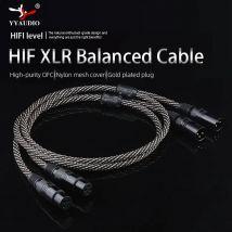 YYAUDIO Hifi 2XLR Audiokabel Hi-End 4N OFC 3 Pin XLR Stecker auf Buchse Audiokabel für Mikrofonmixer