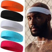Cotton Elastic Sweatband Basketball Sports Headband Women Men Gym Fitness Sweat Hair Band Volleyball Tennis Running Headband