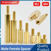 Sechskant Messing Männlich Weiblich Motherboard Abstandshalter Kupfer Halterung M2 M2,5 M3 M4 Board Rack Stud Gewinde Säule PCB Säule Abstandsschraube