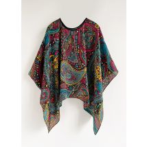 Poncho Pullover Schal Sonnenschutz Schal Paisley vielseitiger Schal gepaart mit losen Sommer Sonnenschutz Freizeit kleidung für Frauen