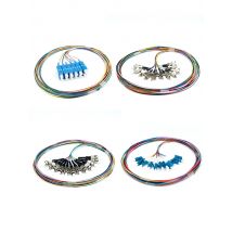 2Set/10Sets 12Core SCAPC Fiber Optic Pigtail Simplex 0.9mm 9/125 Single Mode SM SX LC UPC LZSH Optical Fiber Pigtail 1.5M Cable