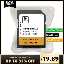 Actualización de tarjeta SD para navegación VW AS Europa 2025 versión AS V22 Navi System MIB2 con película antivaho gratuita