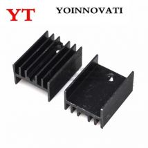 10 stücke Aluminium ZU-220 Kühlkörper ZU 220 Kühlkörper Transistor Heizkörper TO220 Kühler Kühlung schwarz 20*15*10MM
