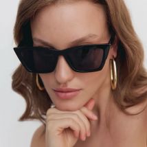 2 stücke Mode Cat Eye Sonnenbrille Frauen Einfache Stil Multi Farbe Rahmen Sonnenbrille Weibliche Luxus Designer UV400 Fahren Brillen