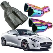 Twin-Auspuffspitze, herzförmig, Heckklappe, außen, modifizieren, Zubehör, verdicken, rostfreie Schalldämpferspitze, Auspuff, Doppelrohr, Autoauspuff