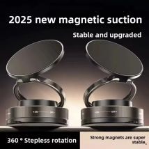 Il più nuovo supporto magnetico per telefono cellulare con rotazione a 360 gradi, ventosa sottovuoto, forte adsorbimento magnetico, supporto per telefono per auto