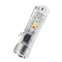 BORUiT MY22 220LM Keychain UV EDC LED Flashlight Type-C Rechargeable Torch Work Light Waterproof Camping Pocket Lantern