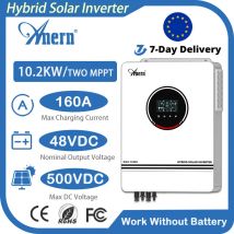 Anern 10.2KW/6.2KW Inverter solare ibrido MPPT integrato 160A 12V/24V/48V Regolatore di carica della batteria solare Inverter a onda sinusoidale pura