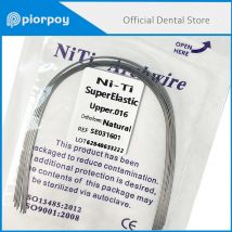 PIORPOY 10Pcs Orthodontic Dental Super Elastic Niti Arch Wires Natural Form Round Rectangular Arch Wires for Braces Dentist Tool