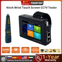 PEGATAH Tester CCTV con touch screen da polso da 4 pollici per tester telecamera IP Tester IPC H.265 con uscita POE per tester telecamera CCTV