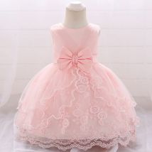 Neugeborene Kleinkind weiße Taufe 1. Geburtstags kleid für Baby Mädchen Taufe Spitze Party Hochzeit Prinzessin Kleider Ballkleid Vestido