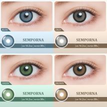 EYESHARE 2 Stück modische blaue Kontaktlinsen, farbige Kontaktlinsen für Augen, braune Linsen, graue Schüler, jährliche kosmetische grüne Kontaktlinsen