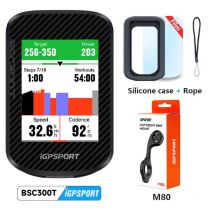 Computer da Bicicletta IGPSPORT BSC300T con Touchscreen, Tachimetro Wireless, GPS, Navigazione con Mappa Colorata, Sensore di Cadenza ANT+, Contachilometri IPX7