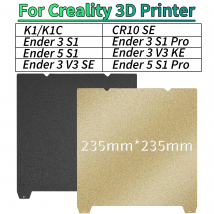 Magnetyczna płyta PEI do Creality K1, płyta robocza PEI K1C, podstawa Creality K1, płyta robocza 235mmx235mm, podgrzewana podstawa Ender 3 v3/ Ender 5 S1 pro