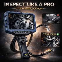 7Inch 1080P 3.9/6.2/6.5mm Single/Dual Lens Two Way Articulate 360° Rotating Steering Endoscope Engine Sewer Inspection