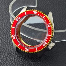 40,5 mm Herrenuhren, Stahlgehäuse, Flugzeug-Saphirglas, passend für NH35 MH36 Uhrwerk, Uhrenzubehör, passend für 22-mm-Armband