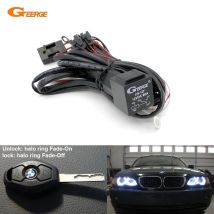 Geerge Für BMW Angel Eyes Halo Ringe LED oder CCFL Relais Harness W/Verblassen-auf Verblassen-off merkmale