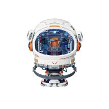 Weekit DIY Astronaut Helm Modell Bausteine Sets Future Tech Serie Space Shuttle mit Lichtern Ziegel Spielzeug Erwachsene Geschenk