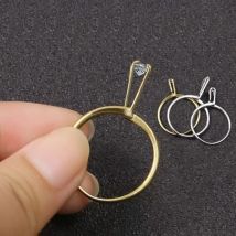 Adjustable Round Diamond Tweezers Four-Claw Gemstone Claw Wedding Ring Try-On Tool Stone Diamond Jewelry Tweezer