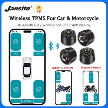 Auto TPMS Wireless Bluetooth 5.0 sistema di monitoraggio della pressione dei pneumatici Display del telefono cellulare sensori per pneumatici moto per Android IOS