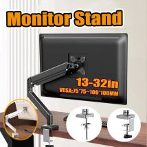 Staffa da tavolo regolabile per montaggio su monitor singolo Supporto per monitor per computer da 13-32 pollici Supporto per braccio singolo Carico 2-9Kg VESA 100x100mm