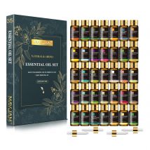 MAYJAM 35 Flaschen Aromatherapie-Geschenkset für ätherische Öle, Lavendel, Jasmin, Eukalyptus, Vanille, Pfefferminze, Sandelholz, Duftöle