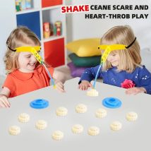 Aufregendes Pizzateurm-Bauspiel, bunte Stapelblöcke für Familienspaß, perfekt für Partys, Schlafsäle und Feiertagsfeiern