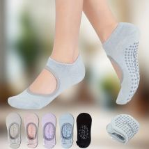 Professionelle Frauen Yoga Socken Silikon Grip Non Slip Pilates Ballett Workout Gym Fitness Sportsocken