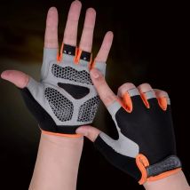 Goture S/M/L/XL Anti-Rutsch-Schock-Fahrradhandschuhe, atmungsaktive Halbfinger-Sporthandschuhe für Outdoor-Fahrrad, Wandern, 8 Farben zur Auswahl
