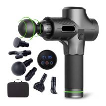 Pistola per massaggio fasciale Pistola a percussione elettrica Massaggiatore Corpo Collo Schiena Rilassamento muscolare dei tessuti profondi Strumento fitness per la spalla