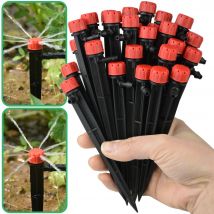 Kesla 50 stücke Garten Tropf bewässerungs sprinkler einstellbar 360 ° Wasser durchfluss Tropfer Emitter für 1/4 ''4/7mm Schlauch bewässerungs system