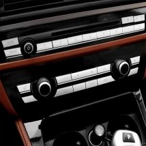 Silber Armaturenbrett Klimaanlage Ac Tasten Abdeckkappen Reparatur Aufkleber Kit für BMW 5 6 7 Serie 5GT F10 F11 F06 F07 F12 F01 F02