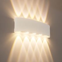 Lampada da parete a LED per telescopio ABS Lampada da parete bianca impermeabile IP65 per esterni per la casa Villa Giardino Cortile Portico Scala Corridoio Luce