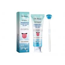 Oralhoe Tongue Cleansing Kit Remove Tongue Coating Inhibit Oral Bacteria Improve Bad Breath Oral Care Mint Tongue Freshener Set