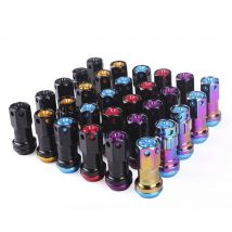 Neue 44mm Radmutter M12x1,5/1,25 20 Stück Lock Racing Radmuttern + Set Sicherheitsschlüssel