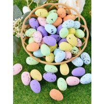 20/50pcs Multicolor Mini Easter Foam Eggs Pigeon Bird Eggs Easter Decoration  Party Supplies DIY Craft Kids Toy Gift Home Decor