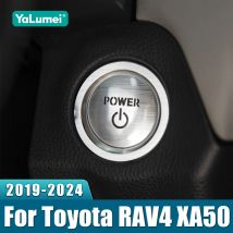 Für Toyota RAV4 XA50 2019-2021 2022 2023 2024 Aluminium Auto Motor Ein-Klick Start Stop Taste Ring abdeckung Kreis Borte Aufkleber