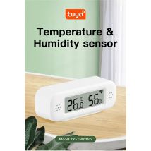 Tuya WiFi Mini Temperatur Feuchtigkeit Für Smart Home Thermometer Hygrometer APP Remote Alarm Arbeit mit Google Home Yandex Alexa