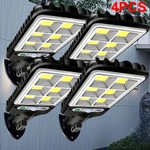 1/2/4 pezzi lampada solare da esterno a luce solare a LED con sensore di movimento 3 modalità impermeabile IP65 luce solare da giardino lanterna da giardino