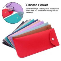 1pc pu Leder Brillen tasche Schutzhülle Sonnenbrille netui Lesebrille Brillen schutzhülle mit Metalls chnalle tragbar