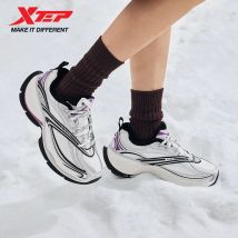 Xtep Basque 2.0 Female's Cotton Shoes 2025 Winter New Arrival Trendy Casual Lightweight Vintage Walking Sneakers 875418370040
