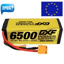 (EU)XF Lipo 4S 14.8V batteria 6500mAh 100C grafene serie Racing HardCase per Xmaxx RC auto camion Evader BX Truggy 1/8 Buggy