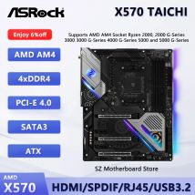 Scheda madre da gioco ASROCK X570 TAICHI AM4 AMD X570 Supporto Ryzen 9/7/5 5950X 5900X 5800X DDR4 4666+(OC) 3×Hyper M.2 PCIe ATX