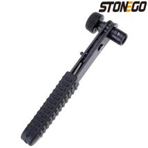 STONEGO 1PC Mini Schwarz 1/4 Zoll 90 °   Ratschenschlüssel aus Stahl mit rechtem Winkel, Handwerkzeug für Mini-Schraubendreher-Hülsenschlüssel